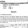SUJET BEPC 2022 MATHÉMATIQUES BENIN