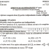 SUJET BEPC 2022 MATHEMATIQUES 1ER TOUR BURKINA FASSO